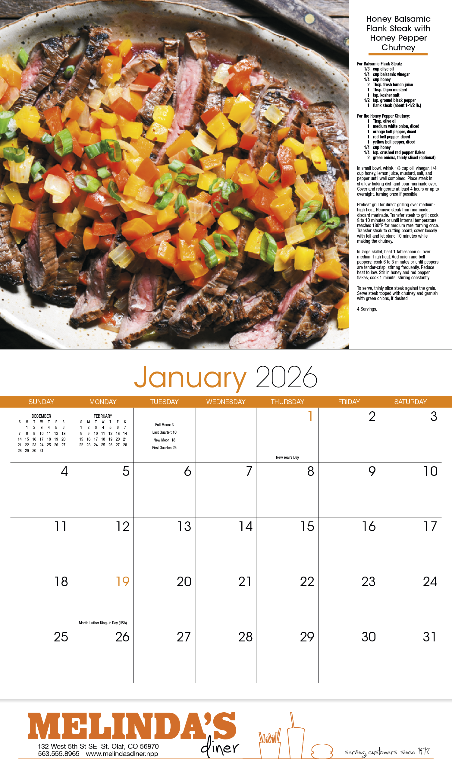 HotLine® Products Cooking Appointment Calendar - Stapled 14