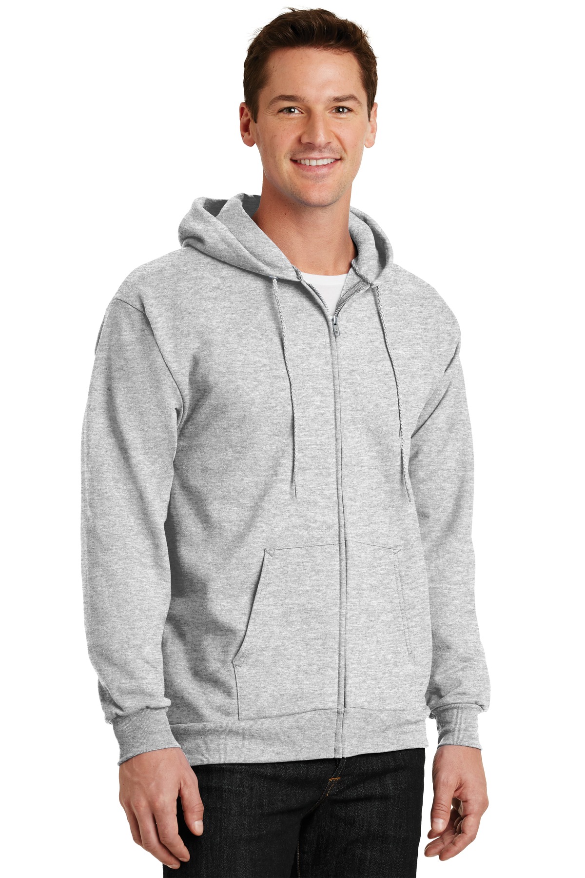 Essential Fleece Full-Zip Hooded Sweatshirt