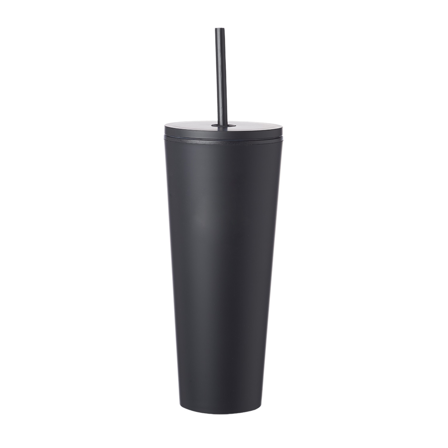 Double Wall Plastic Tumbler with Straw, 24 oz. 8