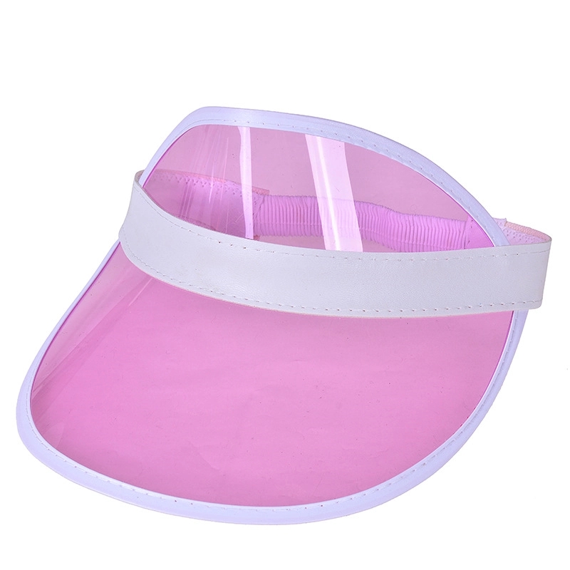 PVC Clear Colored Sun Visor Hat 4