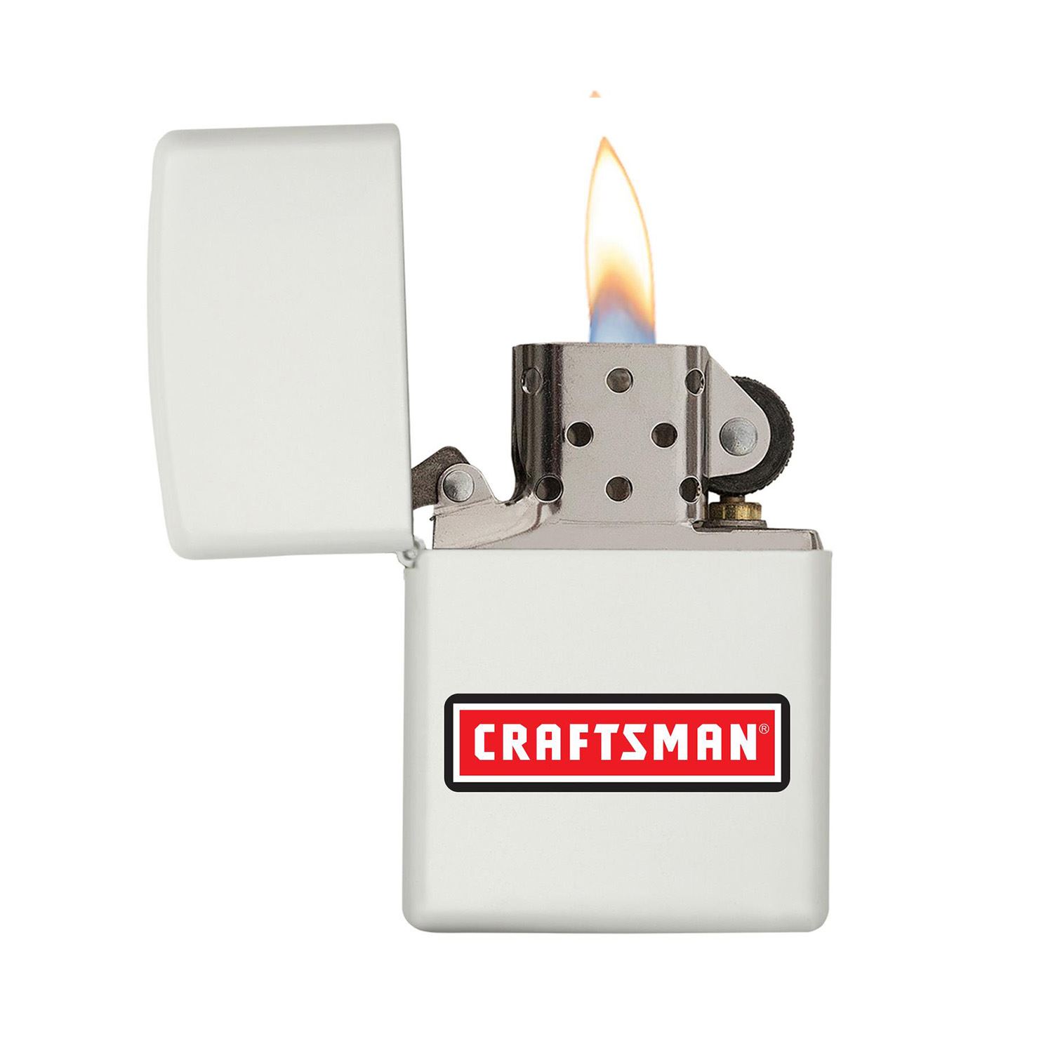 White Matte Windproof Lighter