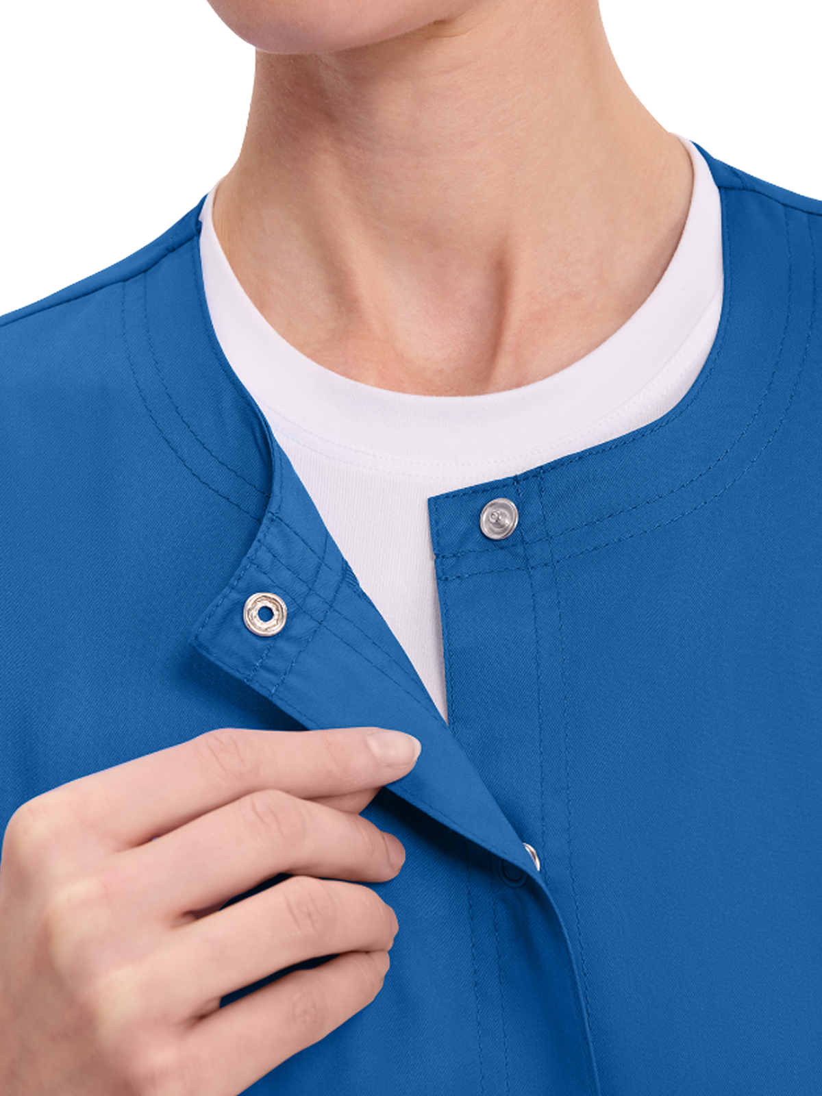 Cherokee - Workwear Revolution - Women's 3-Pocket Snap Front Jacket 5