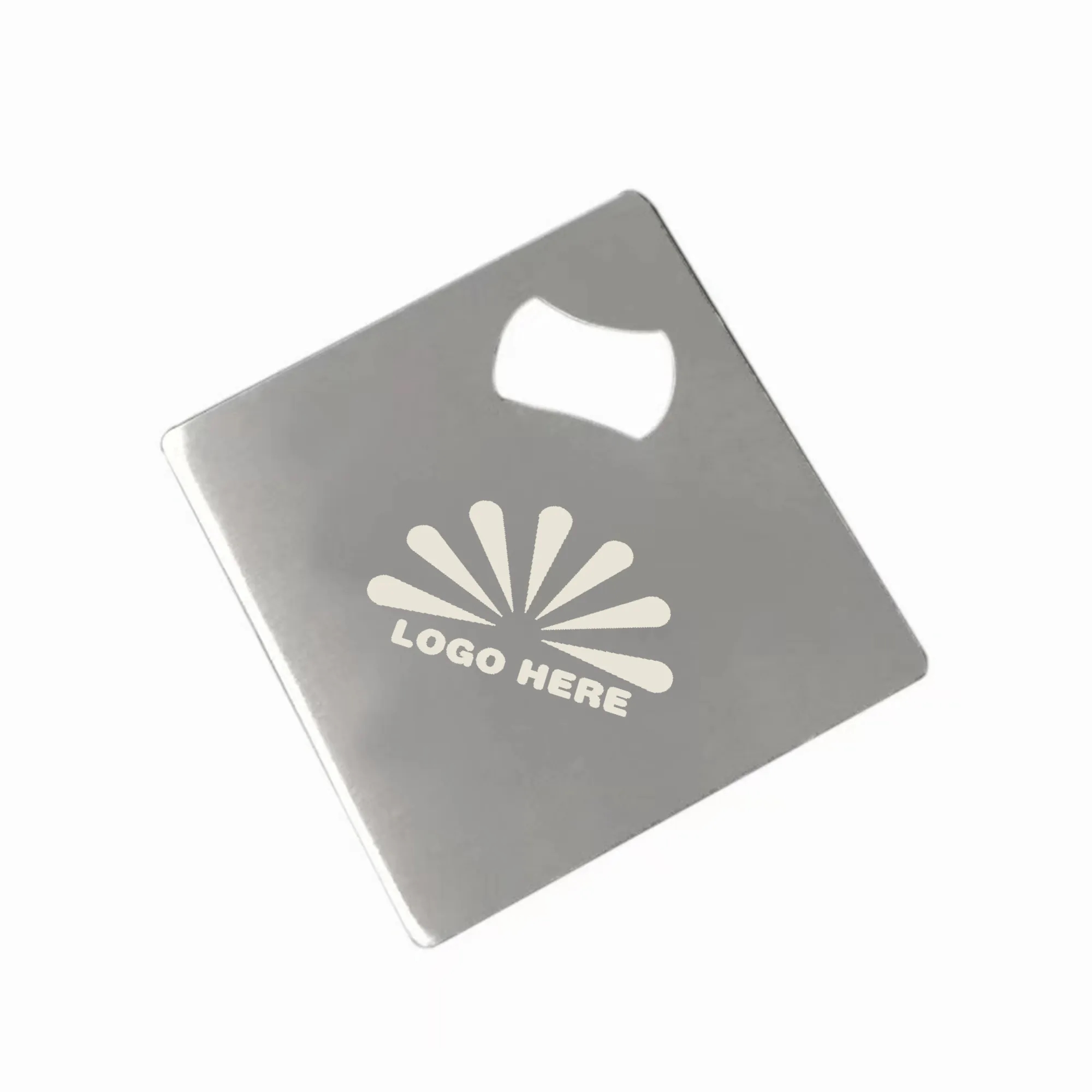 Stainless Steel Cube Coaster Bottle Opener Can Be Customized 2