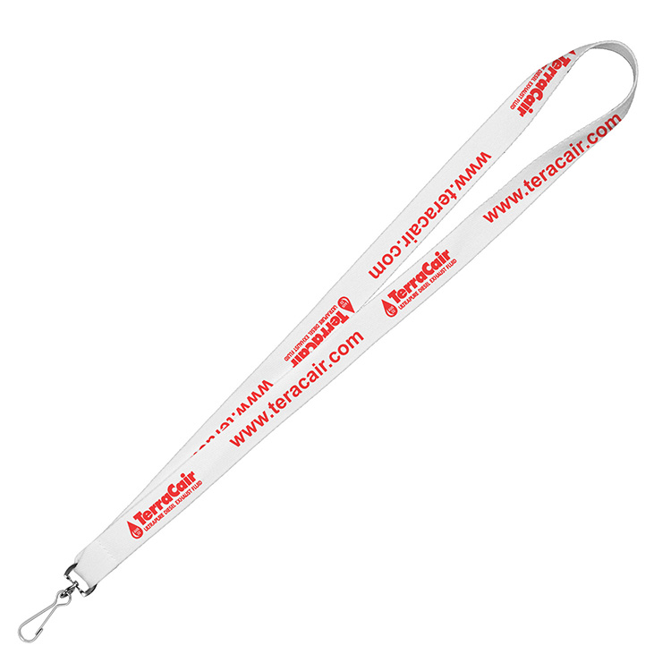 "DEWITT RECYCLED" 3/4" Import Air Ship Recycled RPET Super Fine Detail Woven-In Lanyard 32