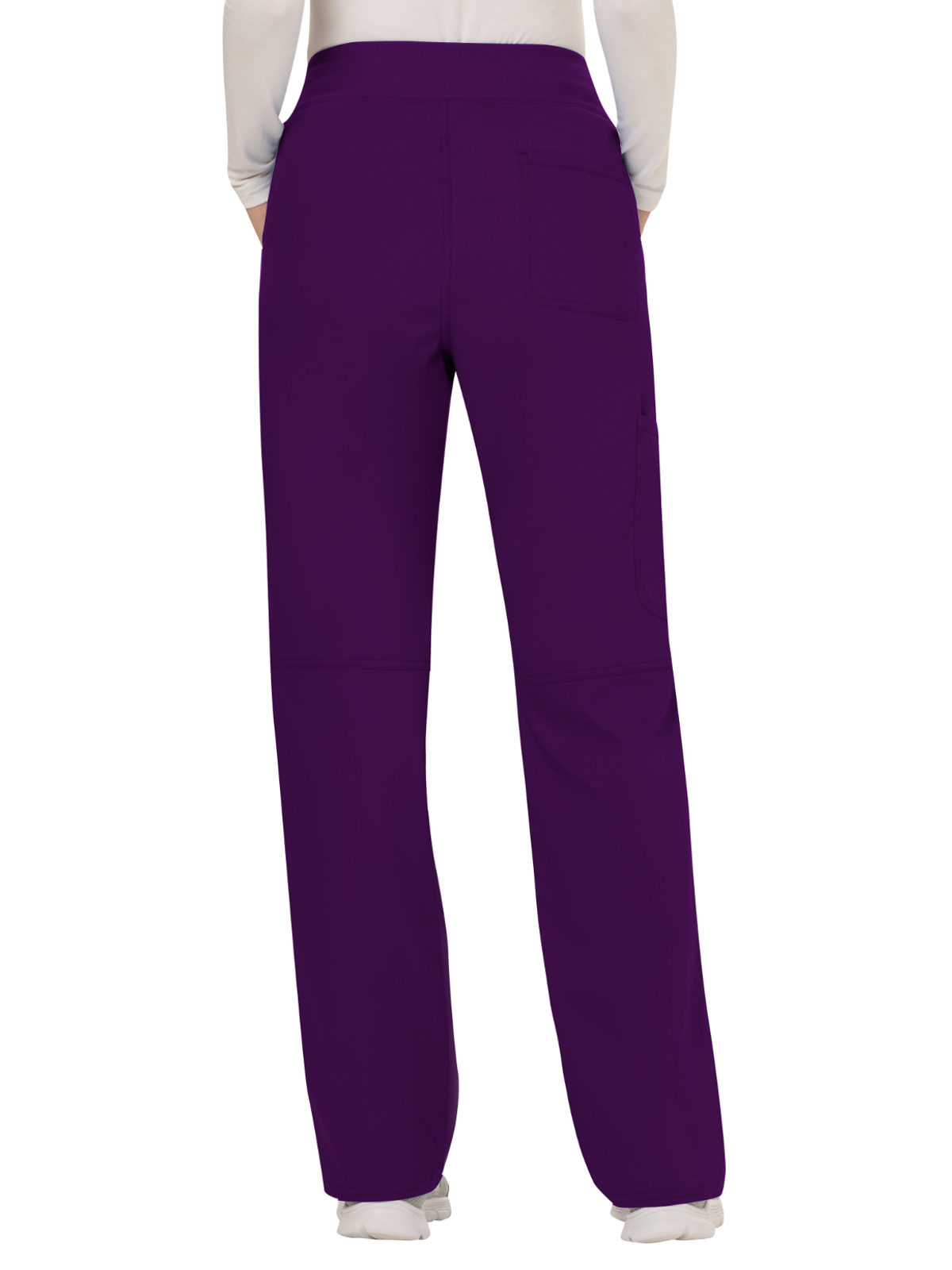 Cherokee - Workwear Revolution - Women's 4-Pocket Mid Rise Straight Leg Pull-on Pant 63