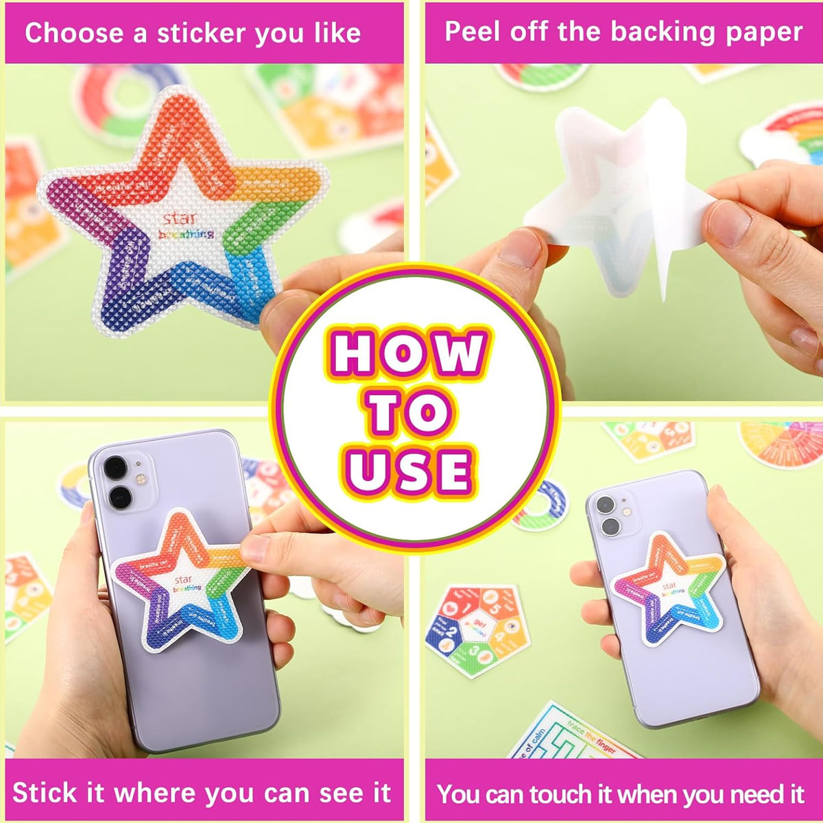 Anti-Anxiety Sensory Sticker Strip 3