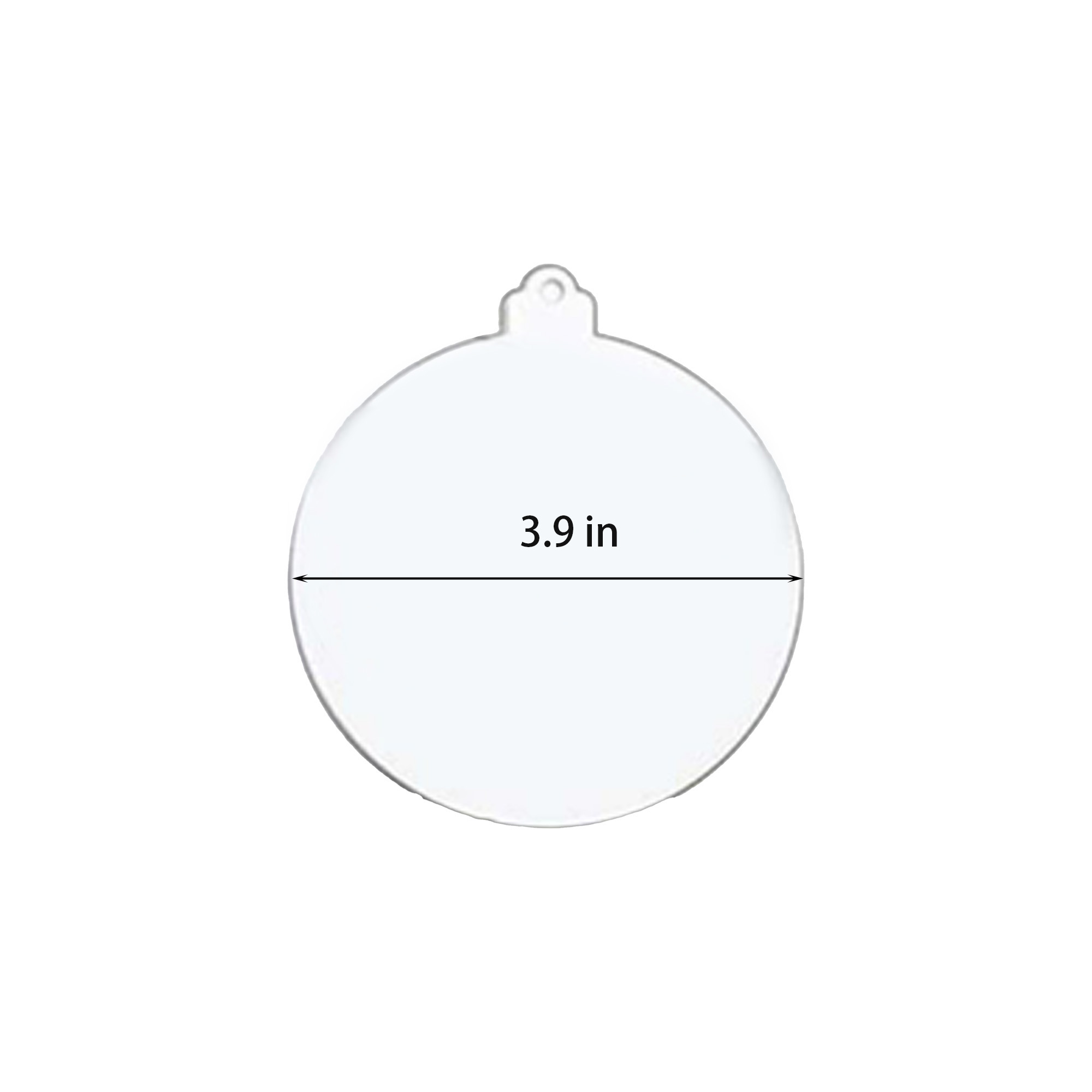Custom Clear Christmas Ornament 3