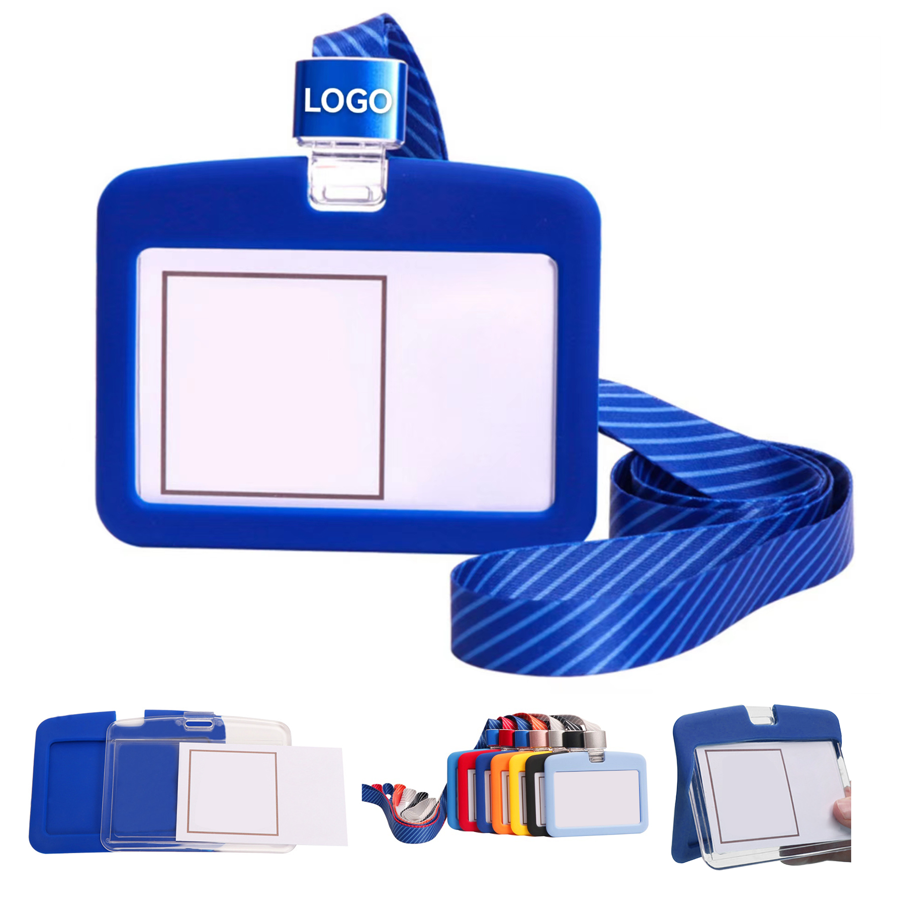 Horizontal Badge Holders wtih Lanyard 2