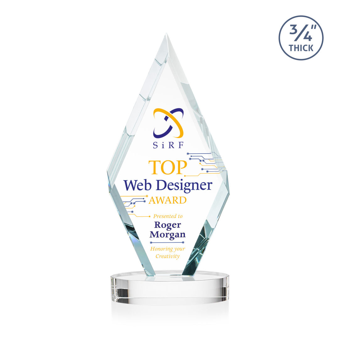 Richmond VividPrint™ Award on Alberton Base - Clear