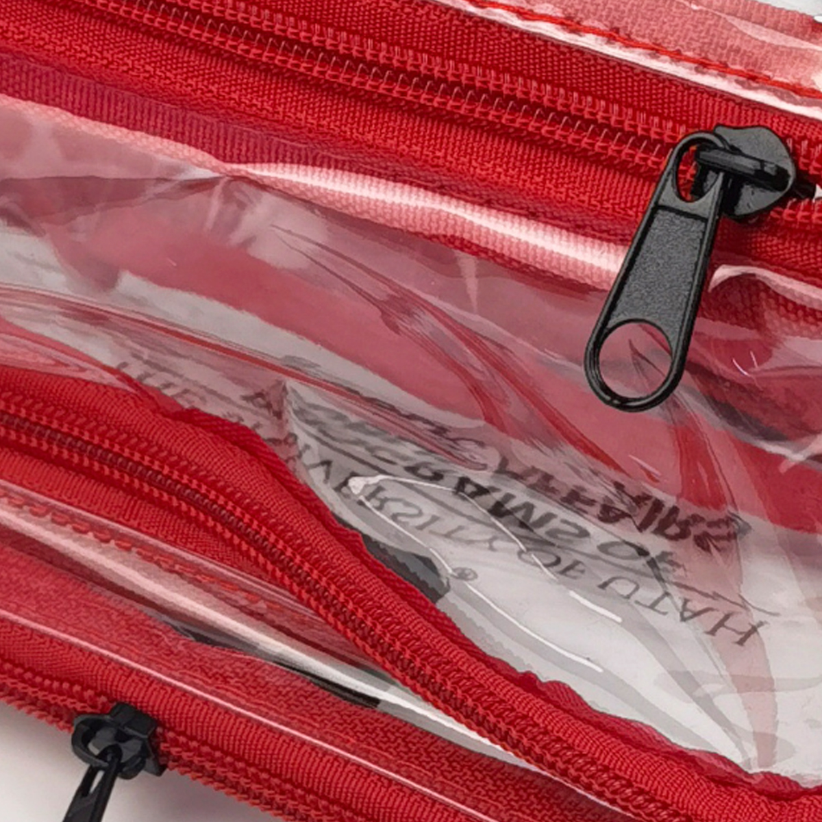 Clear PVC Fanny Pack W/ Adjustable Strap & Zipper Pockets 6