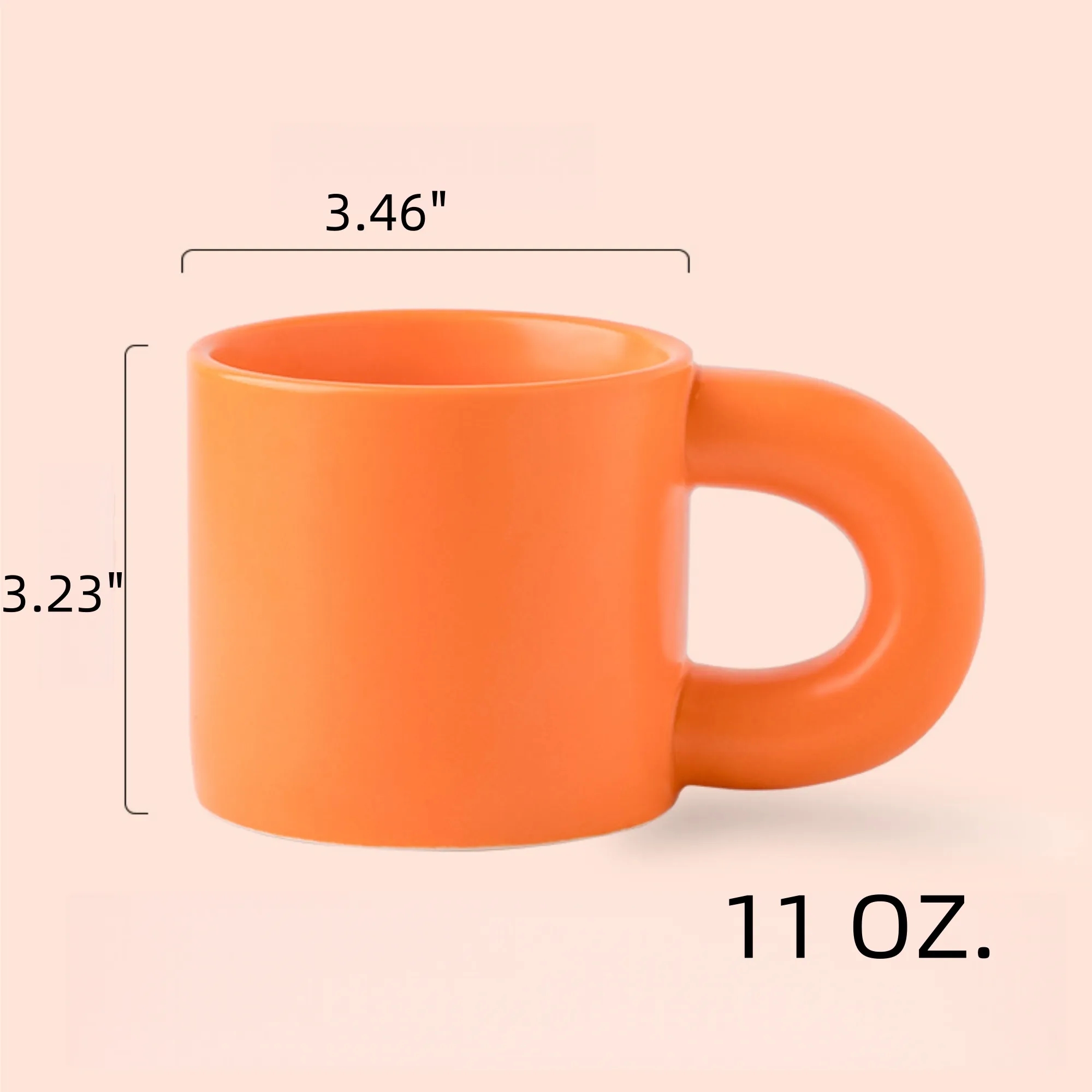 11 Oz Classic Campfire Ceramic Coffee Mug Handle Cup 2