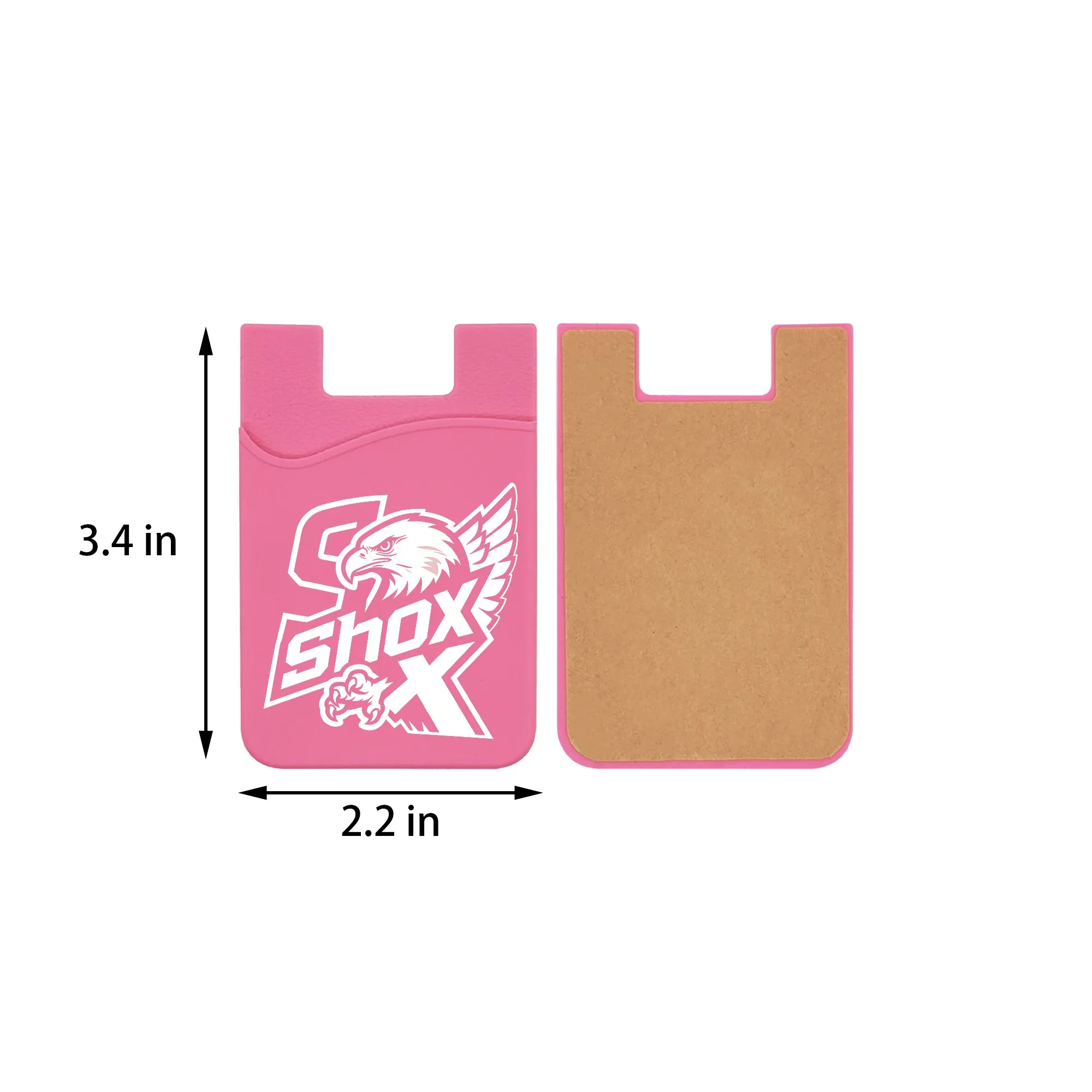 MOQ 20 Silicone Cell Phone Credit Card Wallet Stick 2