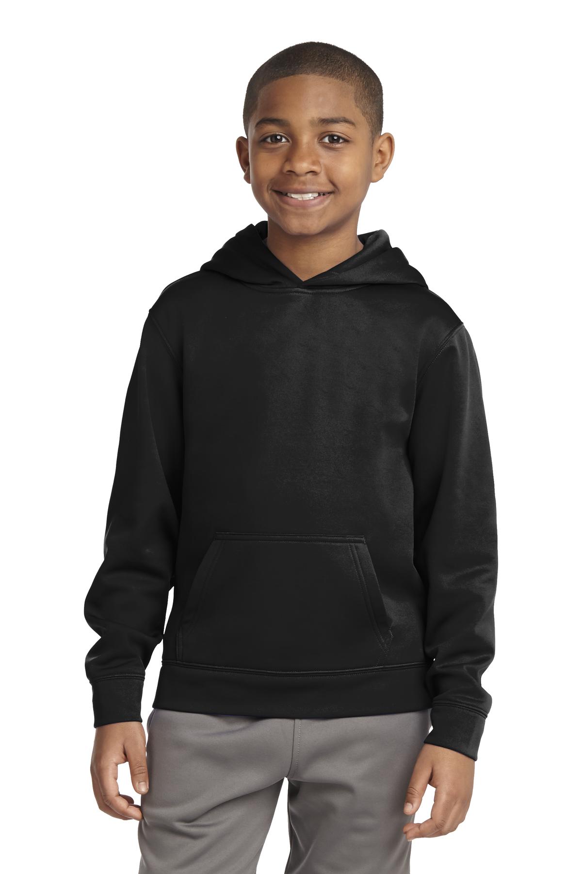 Sport-Tek® Youth Sport-Wick Fleece Hooded Pullover 30