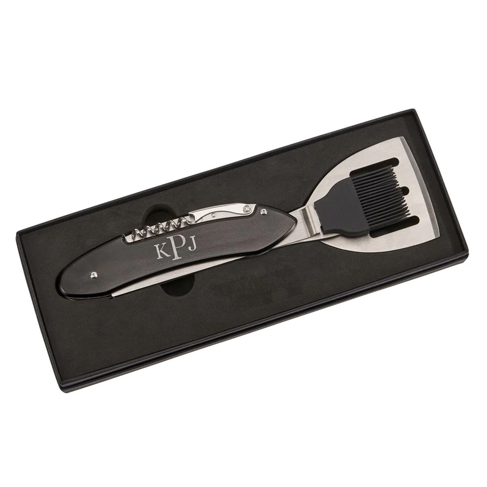 Folding BBQ Tools with Black Handle 4