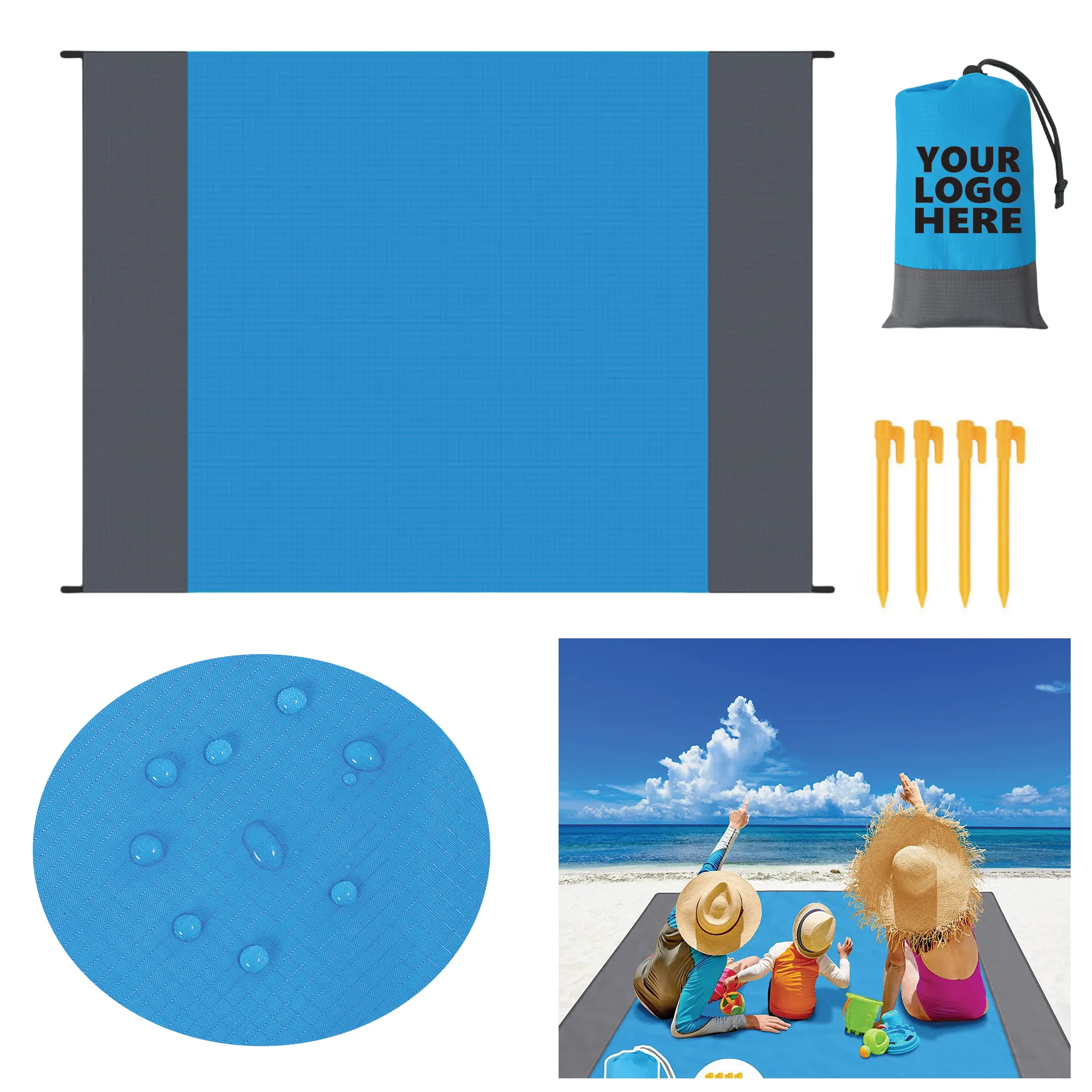 Waterproof Sandproof Foldable Beach Blanket Mat
