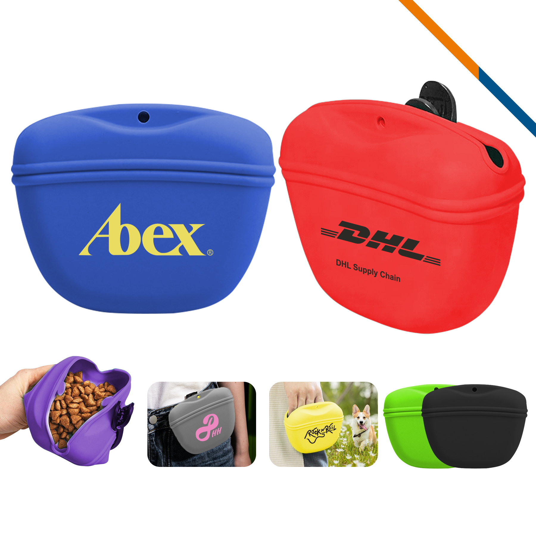 PawSnap Silicone Portable Pet Treat Pouch 7