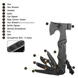 Silver Multi Pliers Tool Kit Essential For Outdoors 13