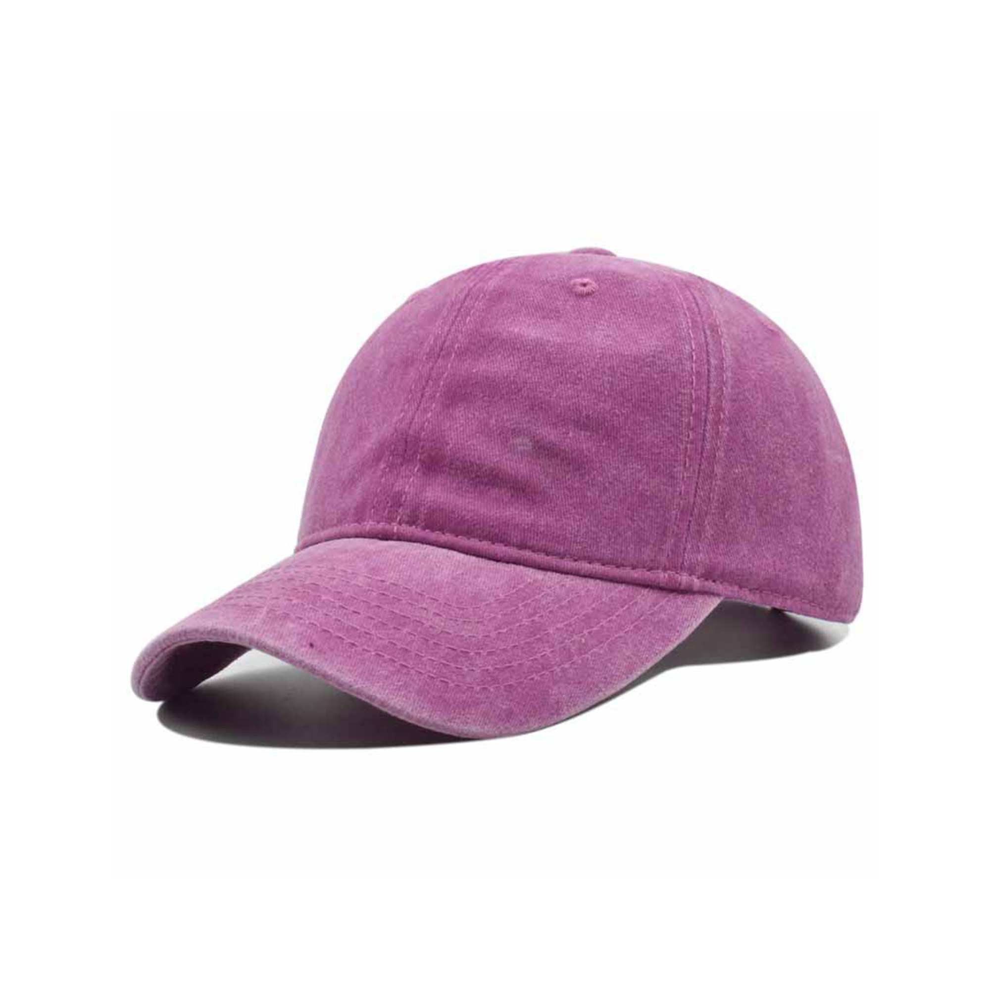 Washed Cotton Baseball Cap Low Profile Adjustable 10