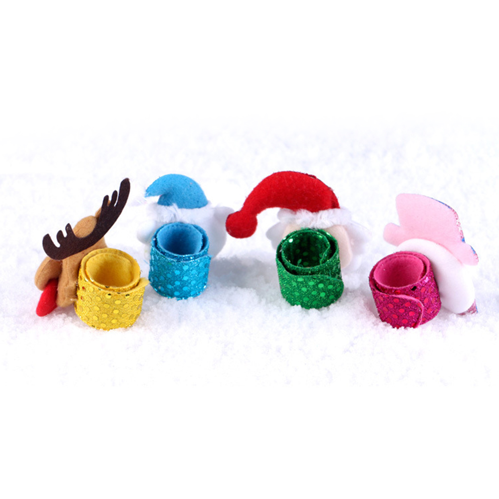 Christmas Glittery Clap Circle Wristband 6