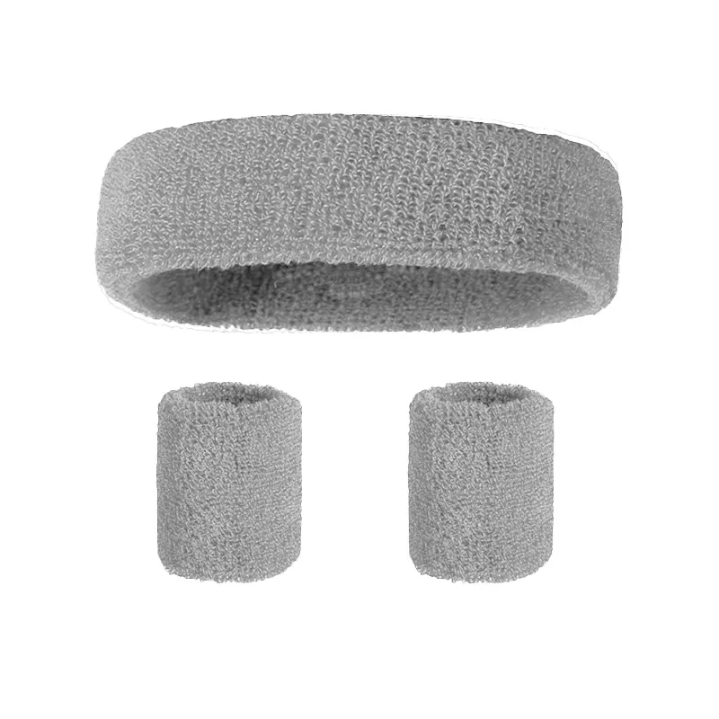 Sweat Absorbing Headband Wristband Set 8
