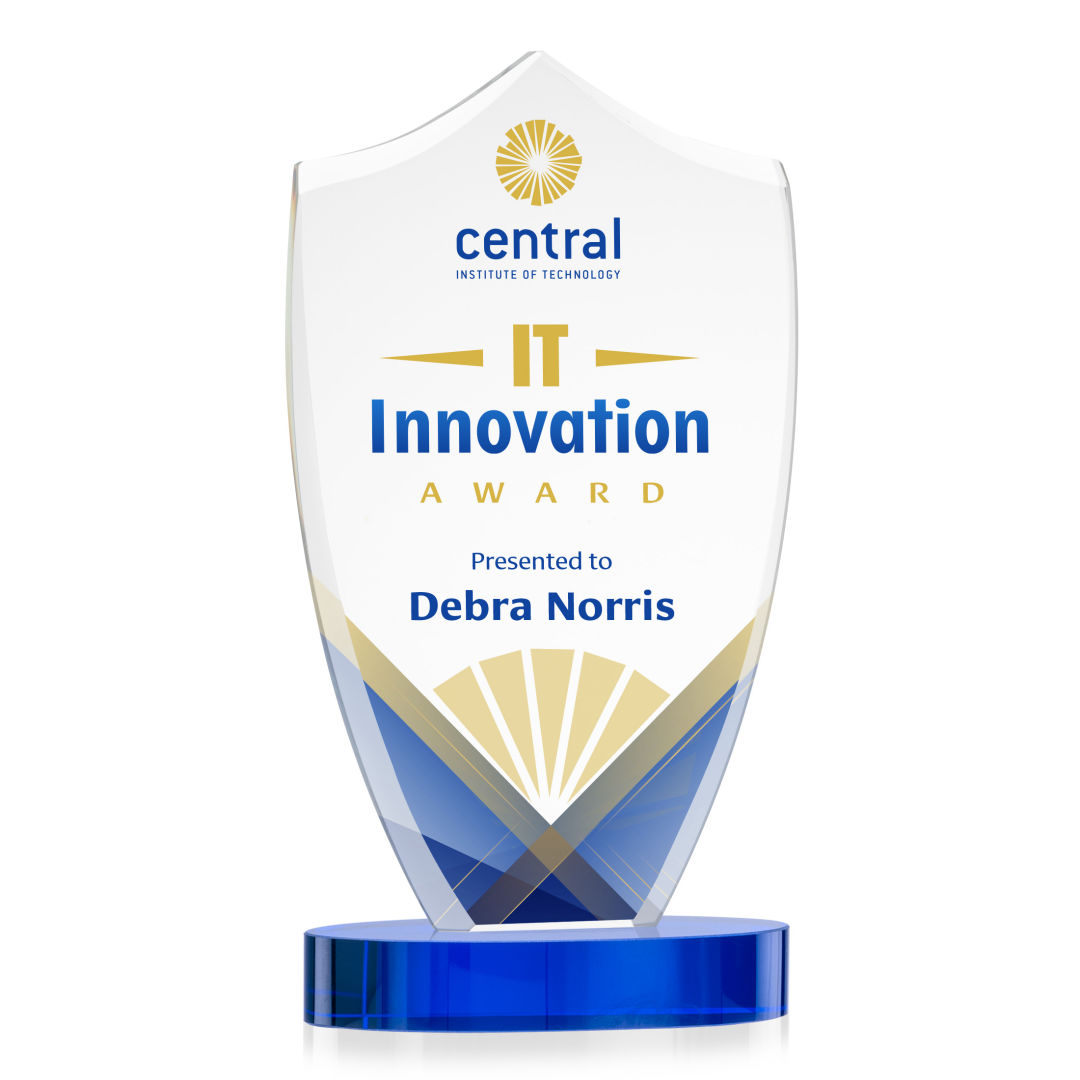 Skylark Shield VividPrint™ Award - Blue 8