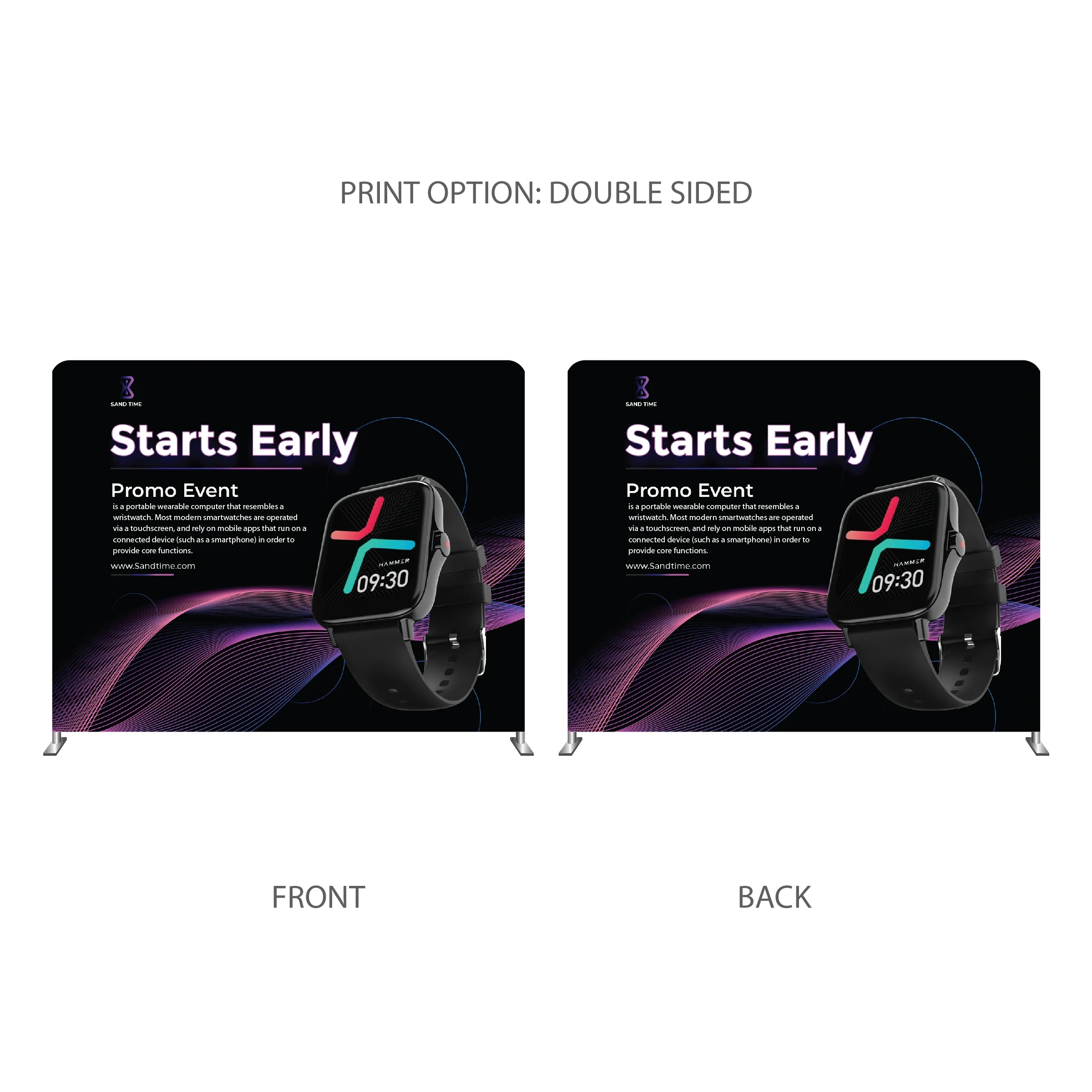 10' STRAIGHT TENSION FABRIC DISPLAY 8