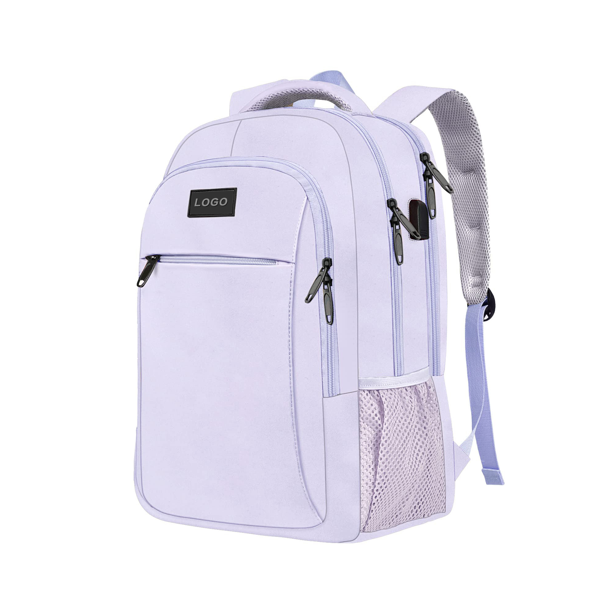 Nylon Travel Laptop Backpack With Padded Strap 16