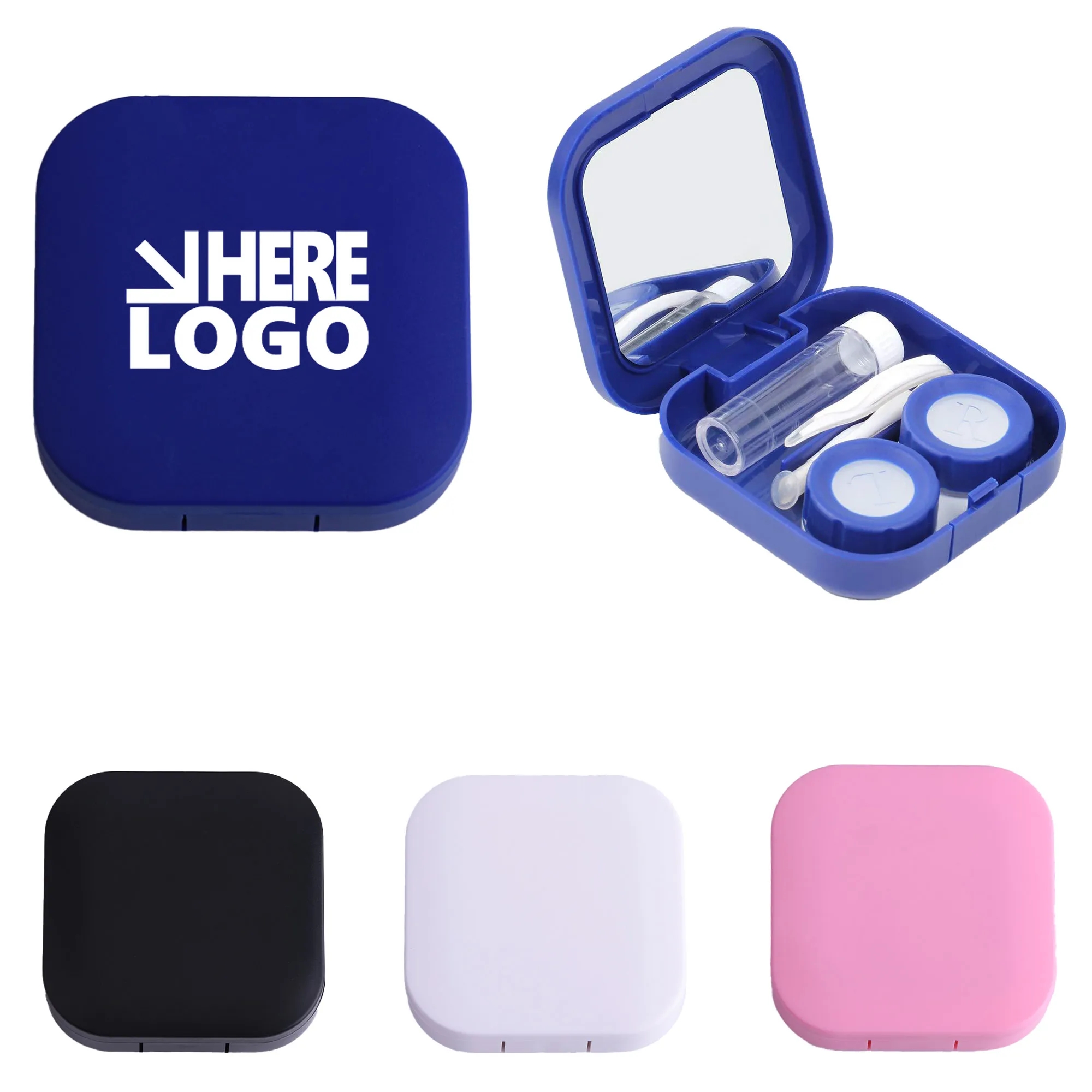 Portable Contact Lens Case Kit With Mirror 2