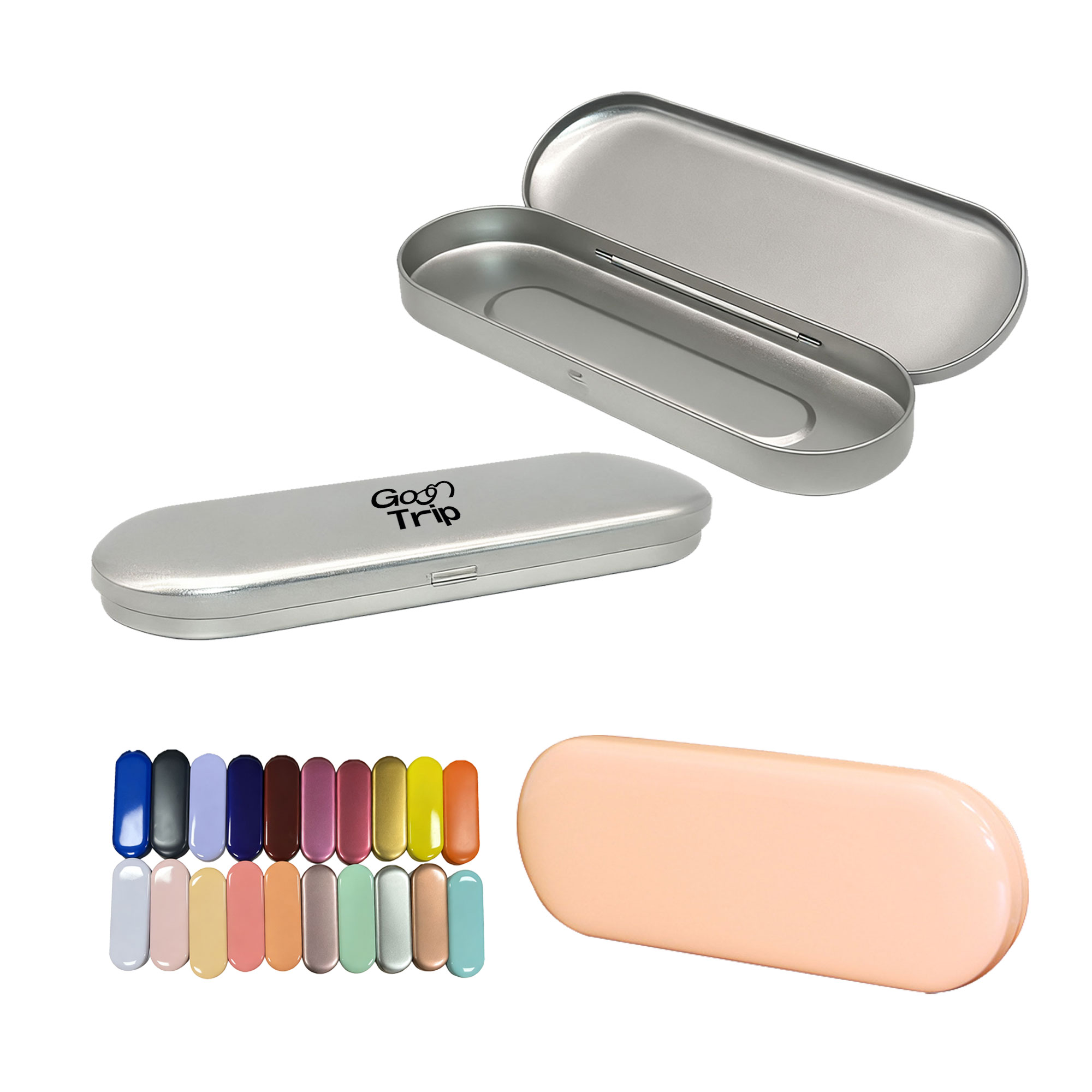 Elliptical Tinplate Storage Box 1