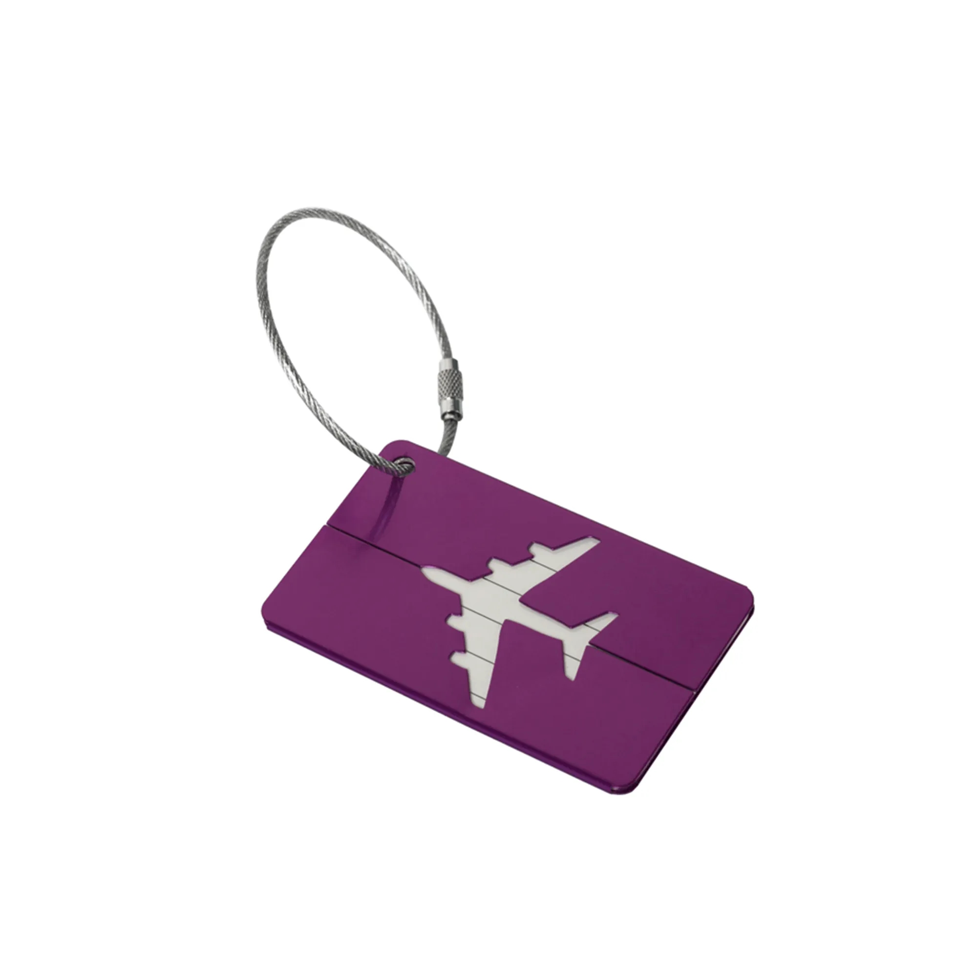 Metal Airplane Luggage Tag for Boarding 3" x 1.7" 7