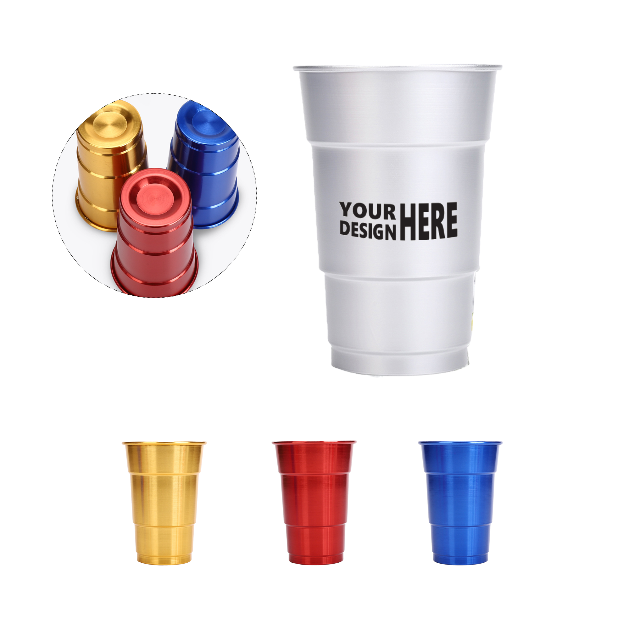 16oz Food-Grade Aluminum Cup 1