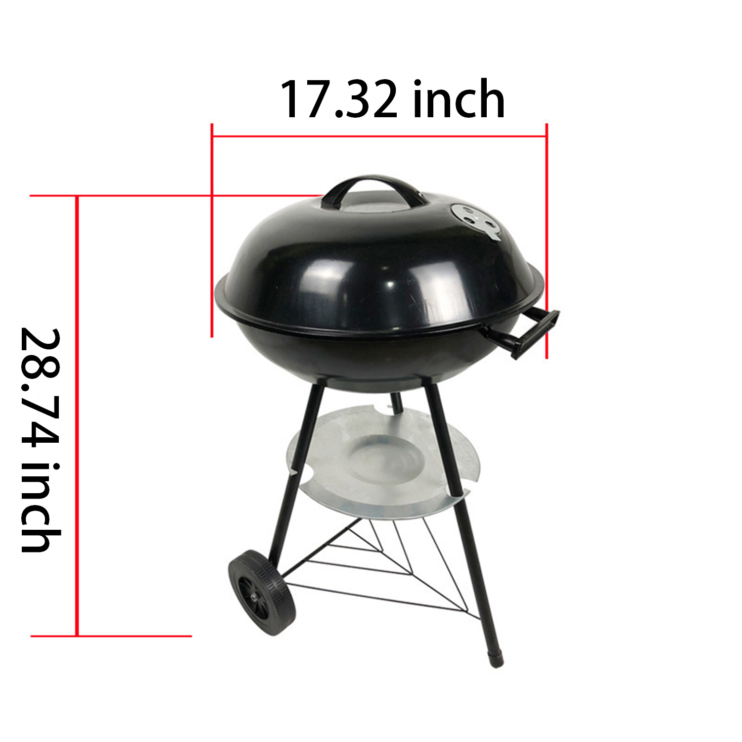 17-inch Round Barbecue Grill 2