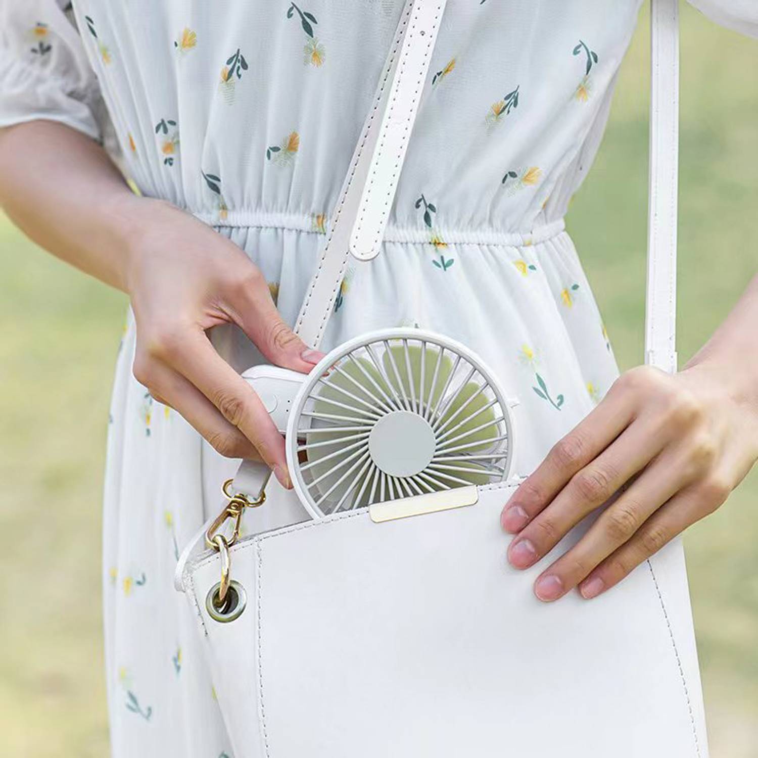 Handheld USB Charging Portable Folding Mini Fan 4