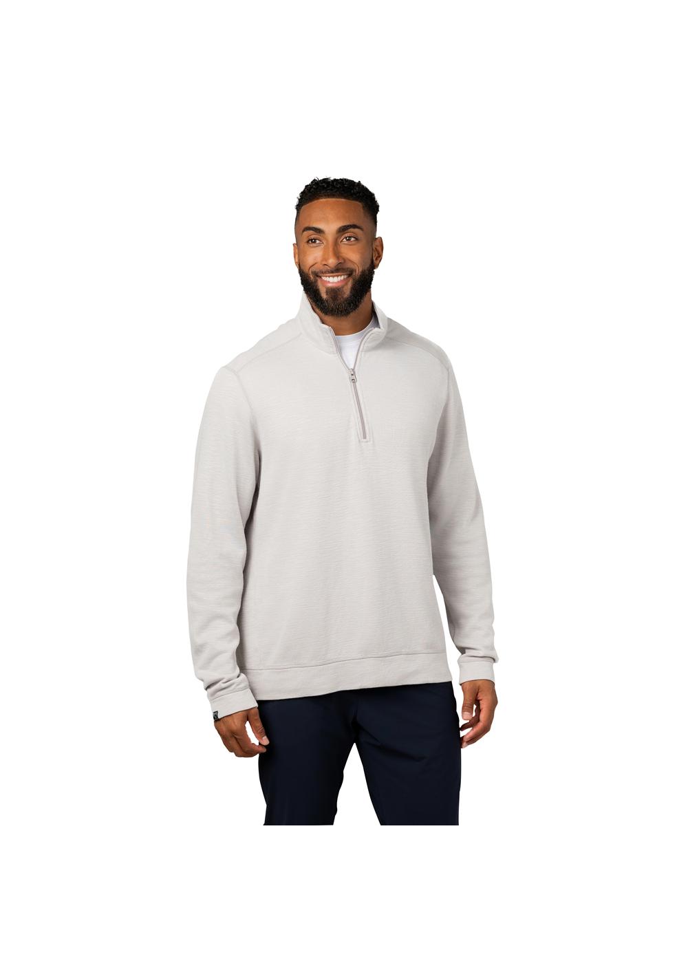 Storm Creek Men's Shoreliner Cotton/Bamboo Blend Quarter Zip, custom hoodie or sweatshirt with logo imprint 17