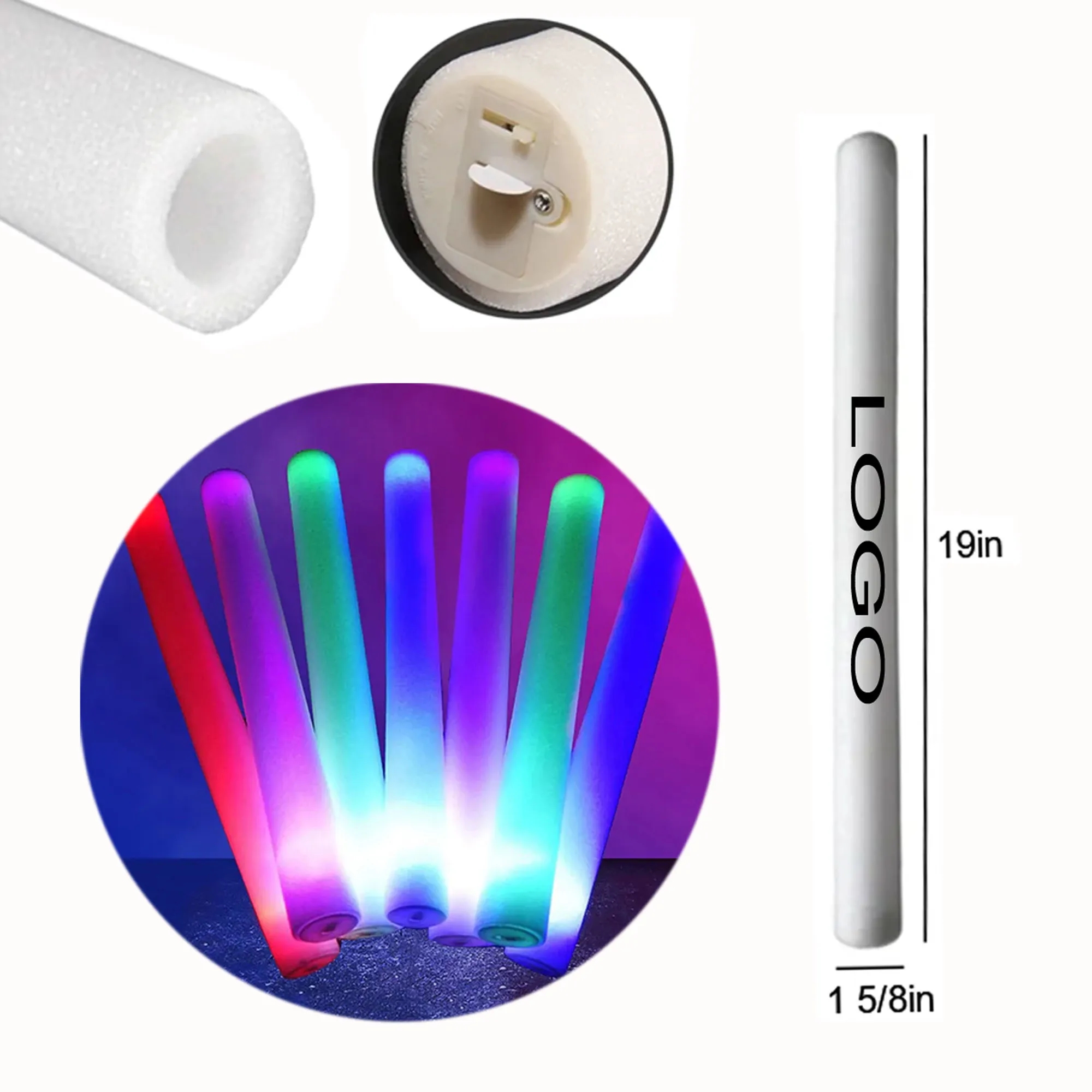 Sponge LED Glow Foam Stick 2