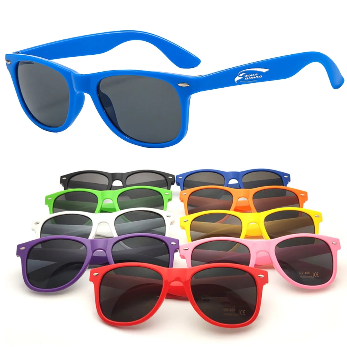 Unisex Neon Color Kids Sunglasses with UV400 Protection 2