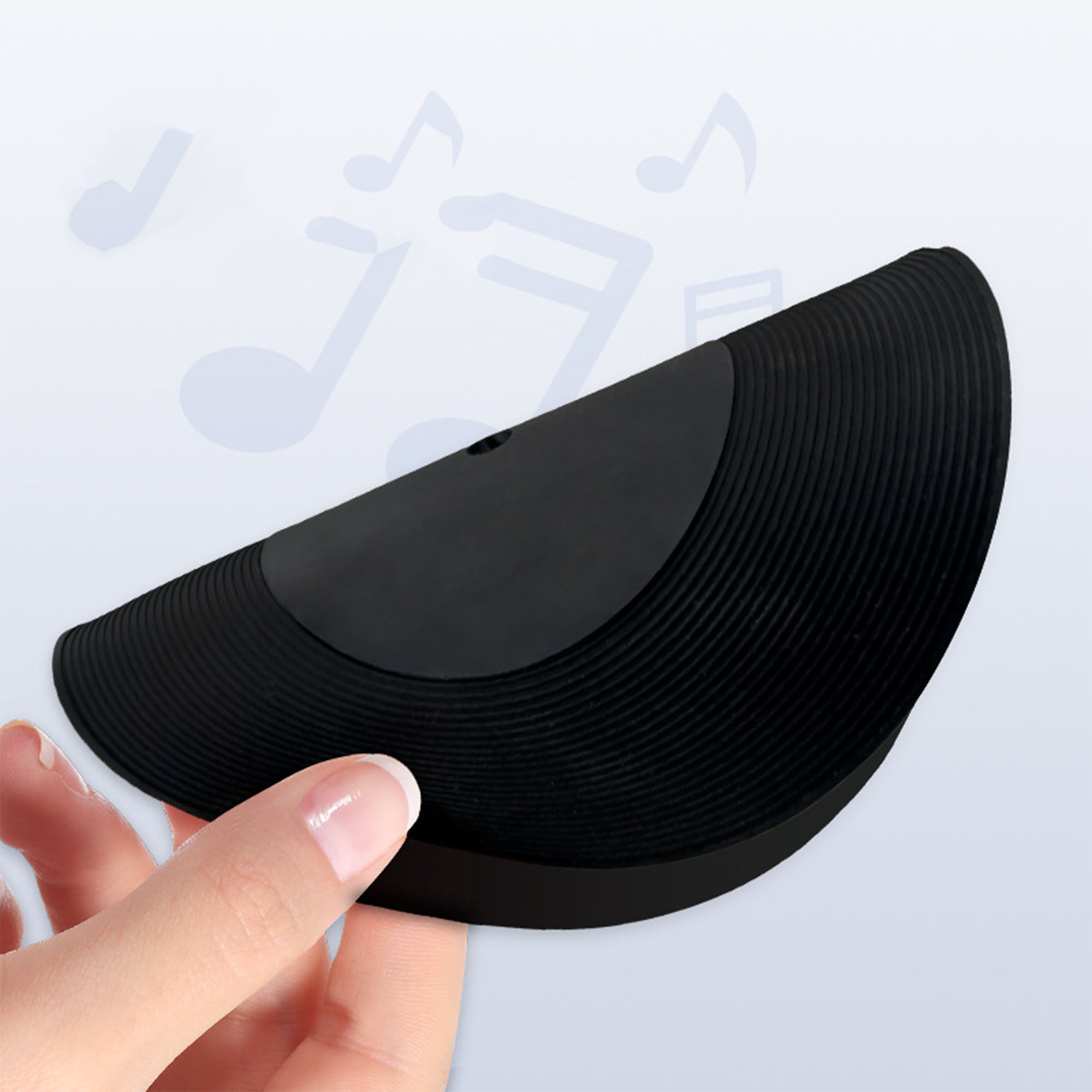 Round record silicone heat-insulating coaster 5