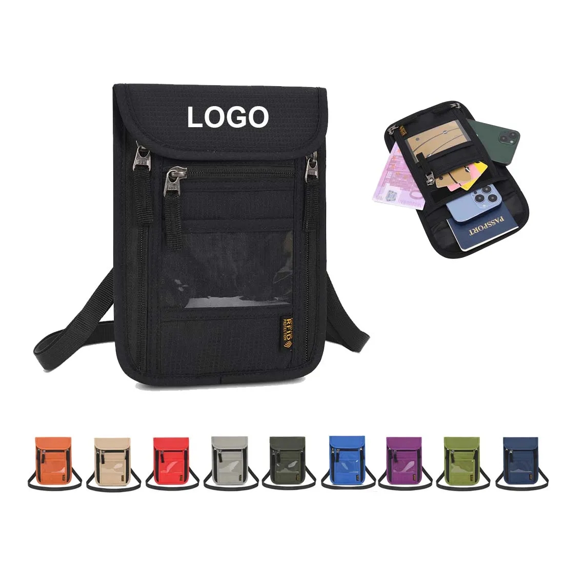 Passport Holder Neck Pouch 2