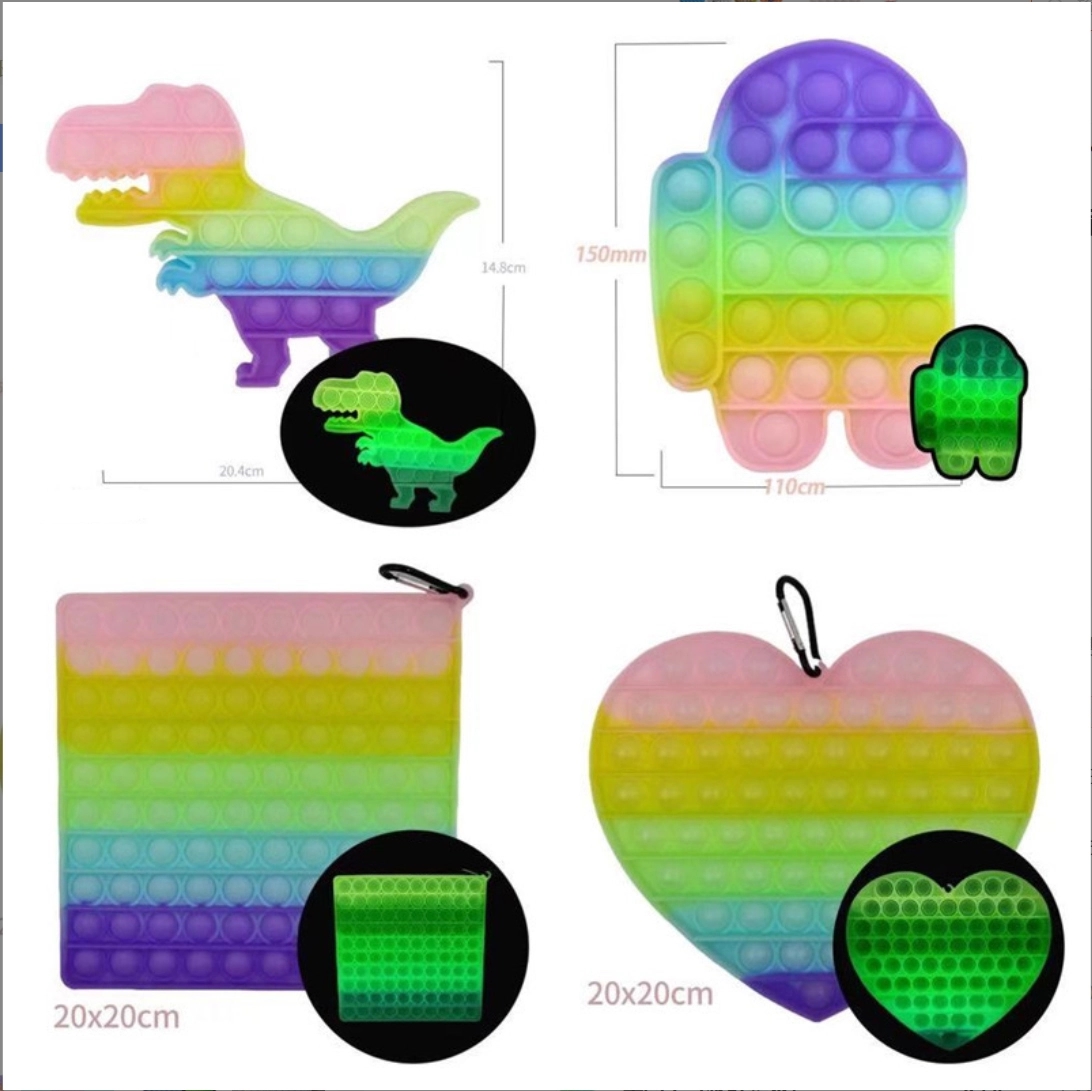 Dinosaur Shape Push Pop Bubble Toy 2