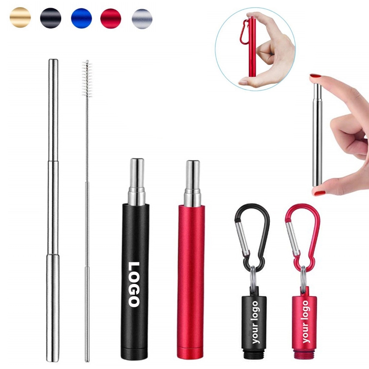 Reusable Stainless Steel Drinking Straws 1
