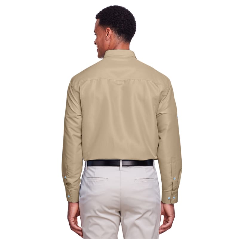 Harriton Men's Key West Long-Sleeve Performance Staff Shirt 16