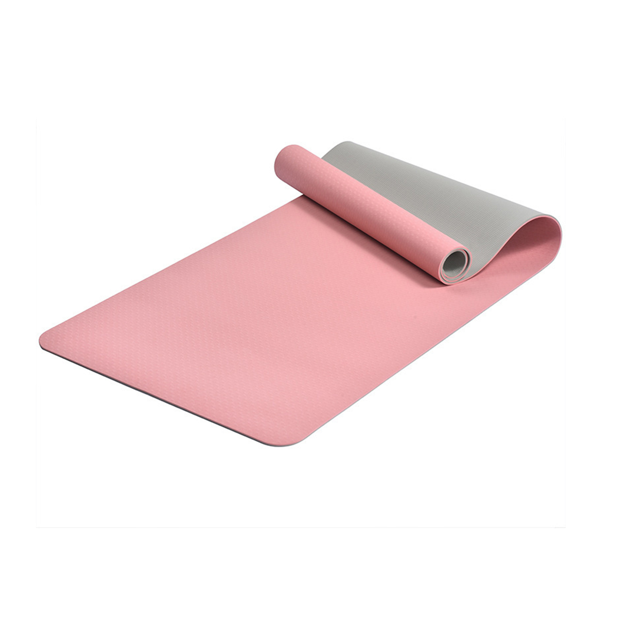 MOQ12 Dual Color TPE Yoga Mat Portable Fitness Pad 3