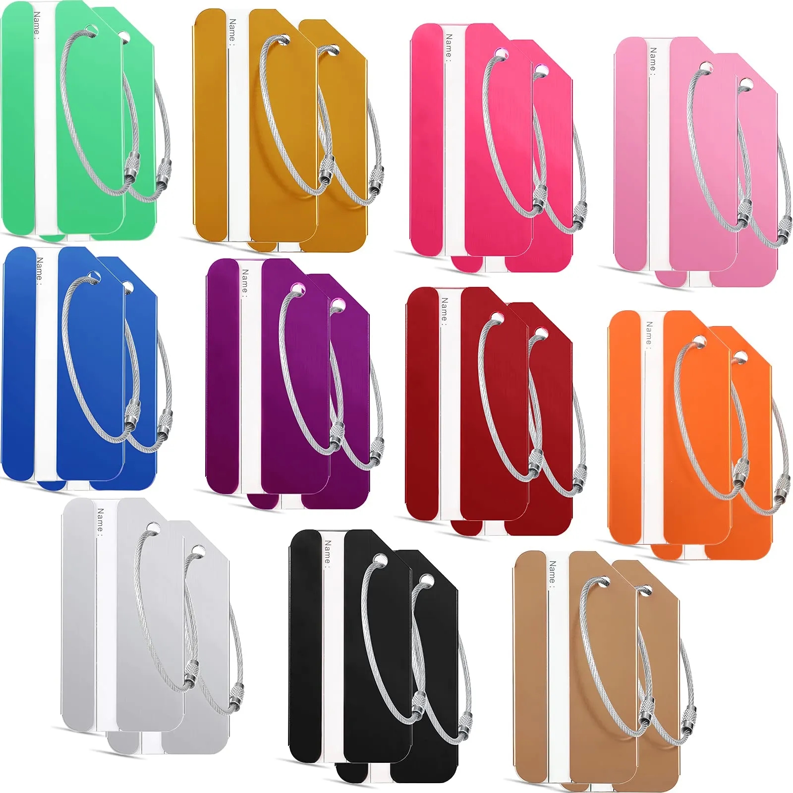 Aluminium Luggage Tags 4