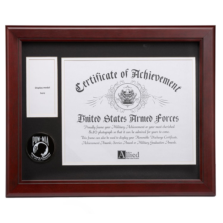 POW MIA Medallion 8-Inch by 10-Inch Certificate and Medal Frame 2