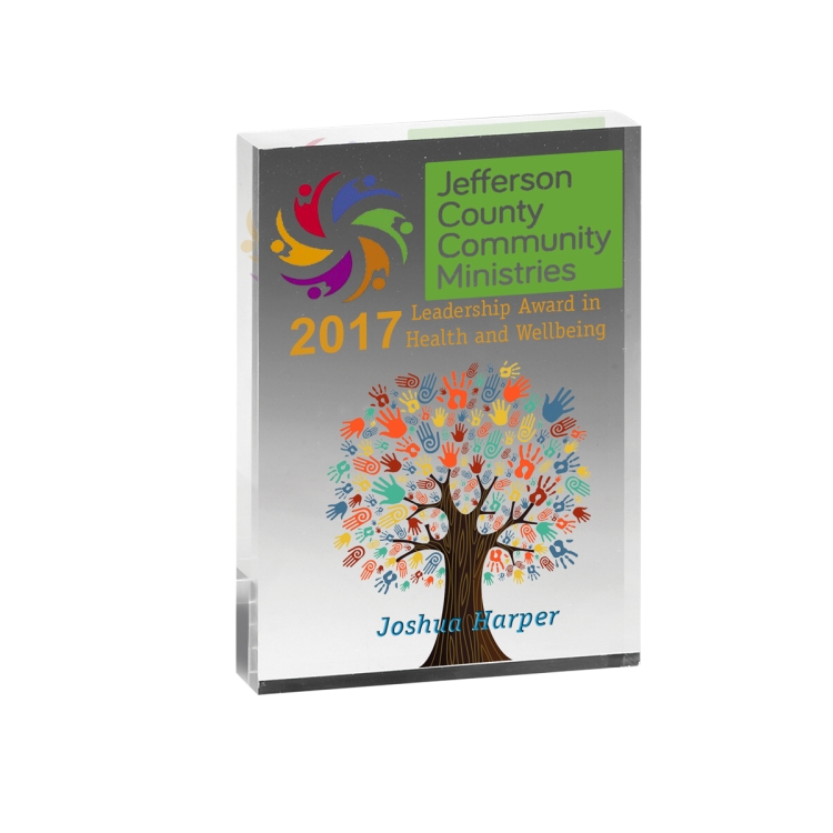 PhotoImage® Rectangle Paperweight - 5" x 7" x 3/4" 2