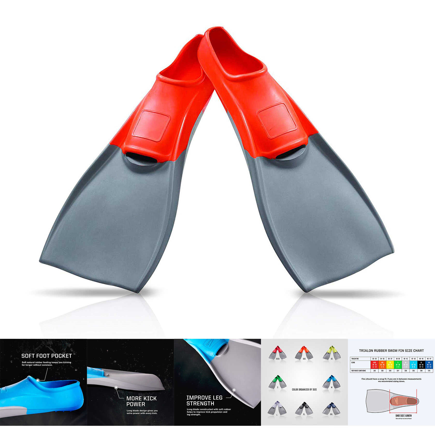 Unisex-Adult Swim Training Fins