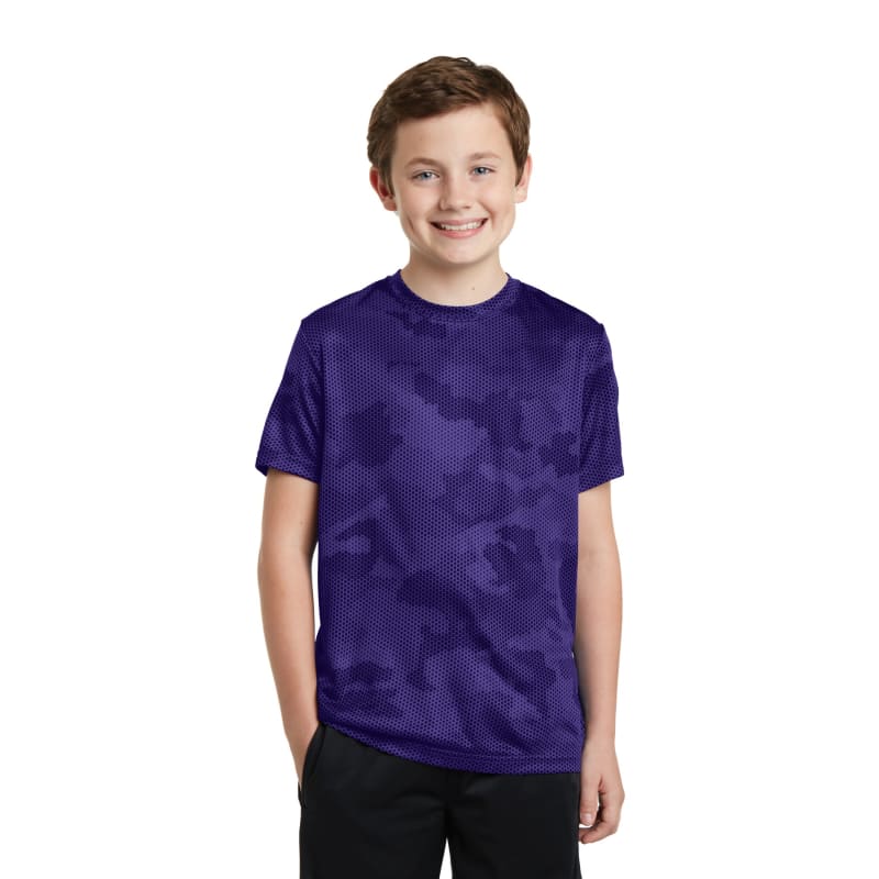 Sport-Tek Youth CamoHex Tee. 49