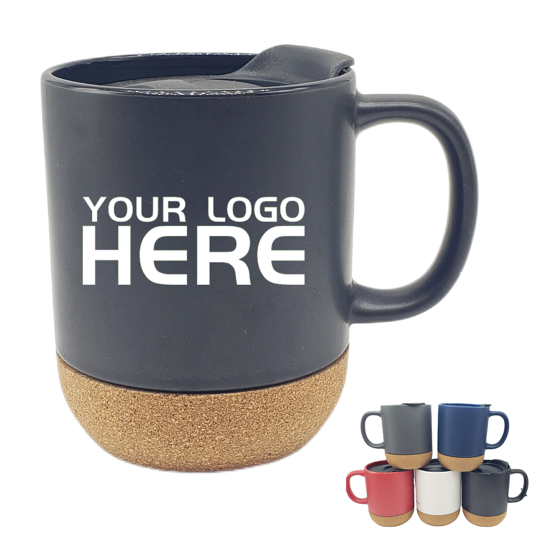 11 OZ Ceramic Color Mug With Cork Bottom 1
