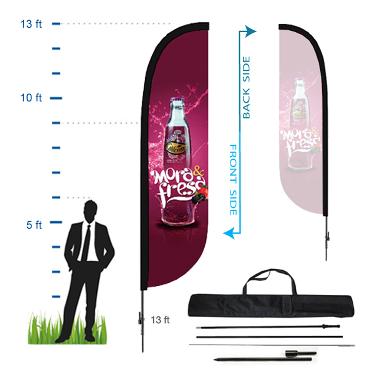 10.5 ft. Convex Advertising Flag Kit 3 (Single Sided) 2
