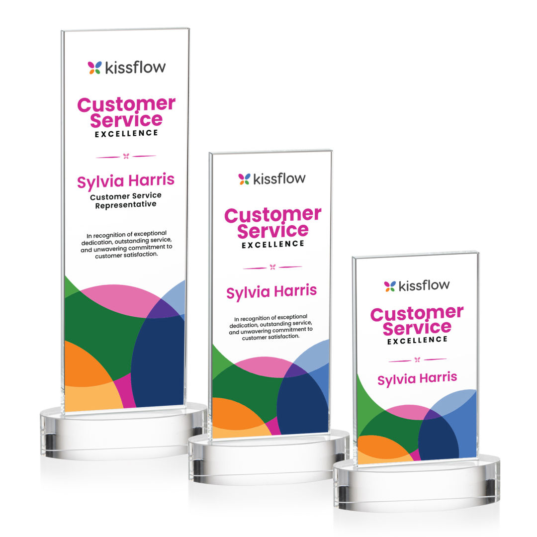 Heathrow VividPrint™ Award on Alberton Base - Gold